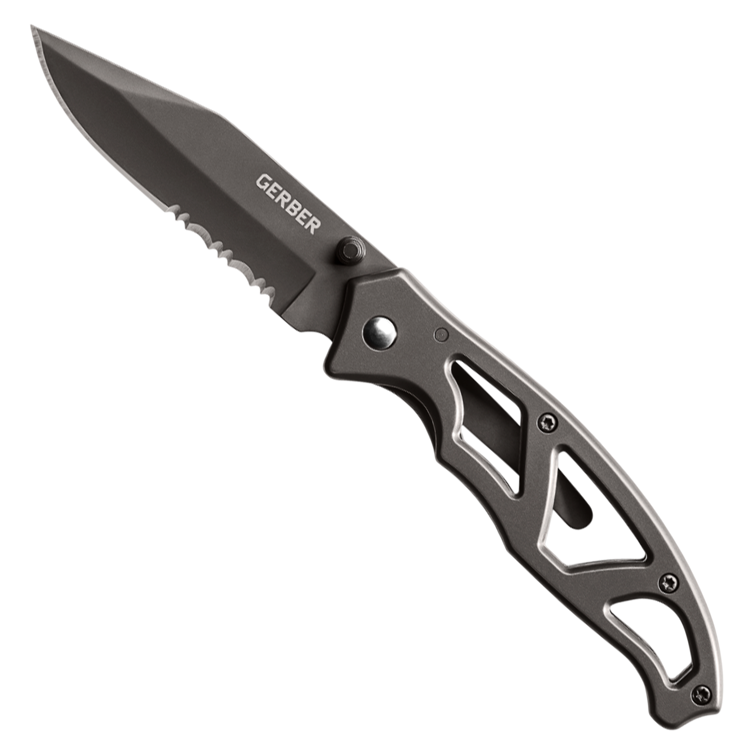 Navaja Plegable con Clip Gerber Paraframe I Titanio