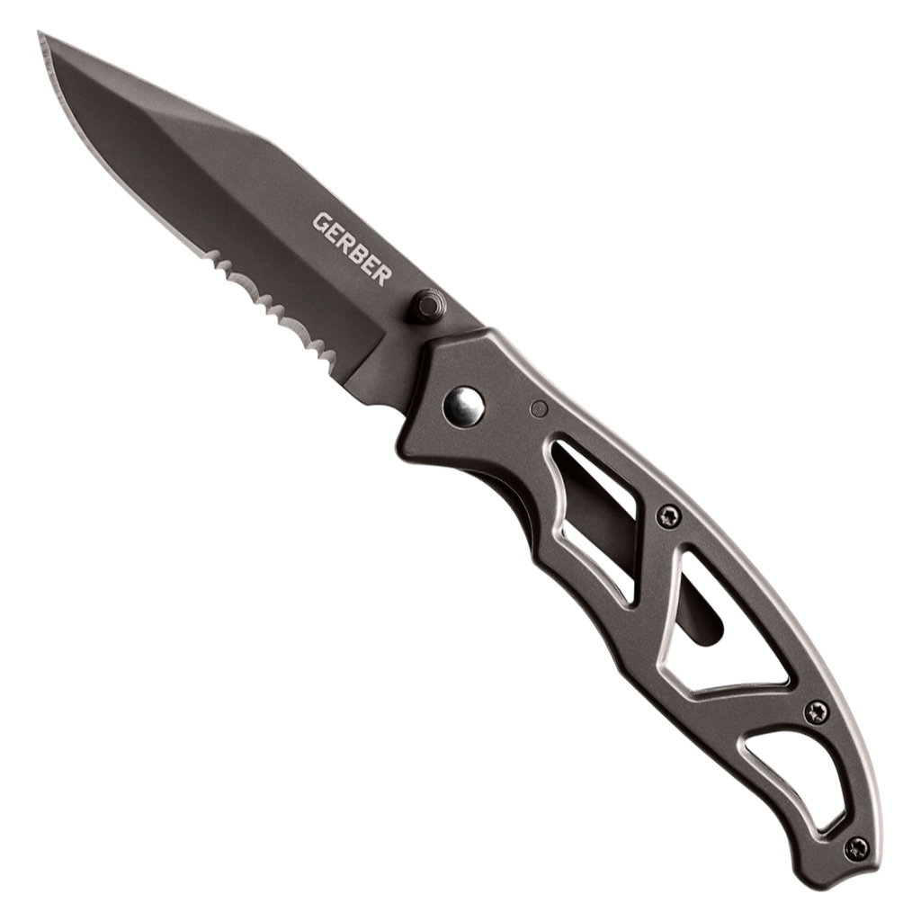 Navaja Plegable con Clip Gerber Paraframe I Titanio